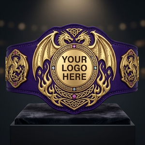 Cinturón de Campeón con Logotipo Personalizado para Adultos con Estilos de Aikido, Samurai, Grappling, Taekwondo, Jiu-Jitsu y Boxeo - Product Image 2