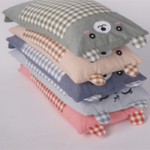 <span class=keywords><strong>Cuscino</strong></span> per federa in cotone lavato a quadri per <span class=keywords><strong>bambini</strong></span> con conchiglia di grano saraceno - Product Image 5