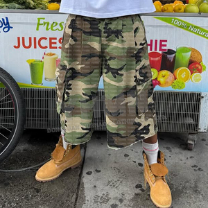 Custom Cotton Camuflados Vintage Ripstop Print Summer Bermuda Baggy Carpenter Jorts <strong>Trousers</strong> Camouflage Camo Men's Cargo <strong>Shorts</strong> - Product Image 3