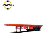 Semi-remorque à plateau plat de 30t, 40ft, 45ft, 12,5m de longueur, à 3 essieux, en acier, remorque de camion d'origine chinoise, remorque à plateau plat