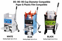 Machine manuelle de scellage de gobelets 85mm 90mm 95mm – Scelleuse thermique pour gobelets en papier et plastique, idéale pour café, boba, yaourt, jus, bubble tea