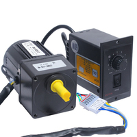 15W 110V 220v High Torque Low Rpm 1ph 3ph Speed Adjustable AC Gear Motor with Speed Controller