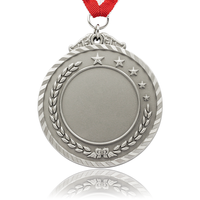 Gymnastique Acier Inoxydable 3D Sublimation Award Blanc Carnaval Fiesta Or Rubans Métal Sports Personnalisé Trophées Médaille