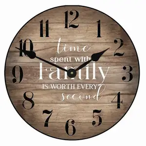 Harcanan zaman aile değer her saniye büyük duvar saati