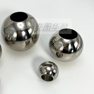 Bola Bearing berongga baja tahan karat dipoles 80mm 65mm kustom bola logam bola baja berongga besar - Product Image 3