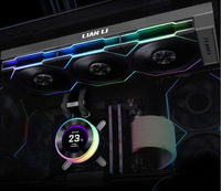 Refroidisseur de processeur liquide AIO Lian Li HydroShift LCD 360 TL avec écran LCD rond, tubes cachés, ventilateur UNI FAN ARGB PWM, roulement fluide 28dBA