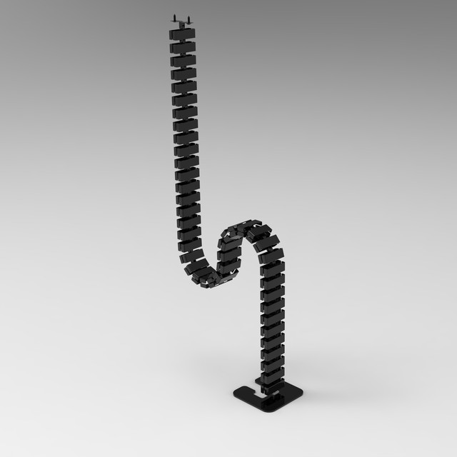 Low Prices Factory Direct Sales Highly Flexible Silent Adjustable Detachable Desk Cable Conduit HTD3-A1 Multi-Wire Management