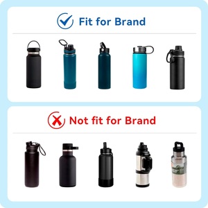 Couvercle de remplacement en acier inoxydable pour bouteilles isothermes à large ouverture de 12 à 64 oz, <span class=keywords><strong>isolation</strong></span> <span class=keywords><strong>thermique</strong></span> de 12 à 24 heures, sans BPA - Product Image 6