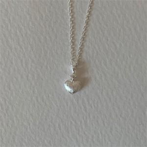 Collier avec pendentif cœur en argent S925 de haute qualité, bijoux en argent simple et original, collier élégant et raffiné pour femmes - Product Image 2