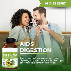 WELLBODY OEM/ODM Private Label Fornecimento De Fábrica Halal Natural Orgânico Verde Papaia 4:1 Cápsulas De Extrato De Frutas para a Saúde Do Corpo - Product Image 3