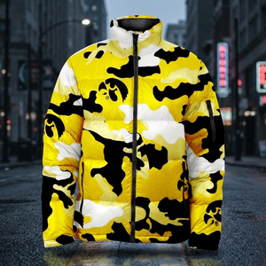 New Fashion Men's <b>Waterproof</b> Reversible Bomber <b>Jacket</b> with Color Block Design 100% Polyester Winter - Product Image 3
