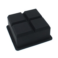 Moules à glaçons carrés en silicone sans BPA 4/6/8 cavités pour moules à gâteaux pour machine à glaçons