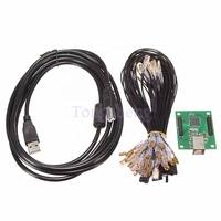 Adaptador convertidor USB de 2 jugadores PCB Jamma 2 Joystick Arcade botones Arcade máquina codificador de teclado