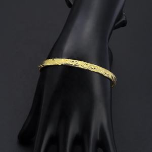 Bracelets de mariage en laiton plaqué or 24 carats pour mariée, femmes et jeunes filles - Vente en gros usine - Product Image 3