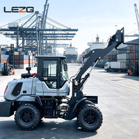 Mini-chargeuse sur pneus diesel-hydraulique 4x4 légère avec accessoires auxiliaires complets et faible bruit pour serres et travaux ruraux