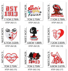 Nova mulher negra logotipo bordado roupas <span class=keywords><strong>patches</strong></span> personalizados 1913 carta poder bordado ferro no remendo para roupas chapéus sacos - Product Image 4