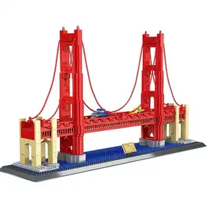 Wange Toy 6210 Golden Gate Bridge Building Block Sets High Quality Legoing Plastic Plastic Toys for Kids Unisex Plastic Model