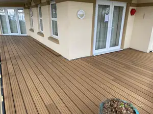 WPC Terrace Outdoor Floor Co-extrusion Waterproof High Quality Composite WPC Decking Anti-slip