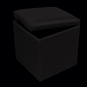 Modern Stool Living Room Furniture <b>Storage</b> Box Fabric Stainless Steel Bamboo Highest Quality Sample Available - Product Image 3