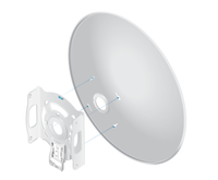 Antenne parabolique Rocket à gain élevé Ubiquiti UniFi RD-5G30-LW 5 GHz pour la communication sans fil en extérieur