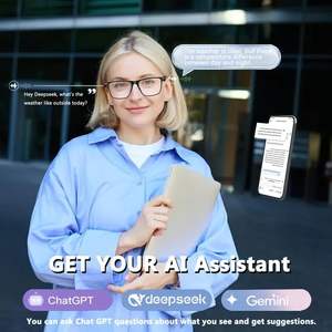 Lunettes Intelligentes M01 Assistant IA Bluetooth Forme Ovale pour Hommes Femmes Musique - Product Image 1