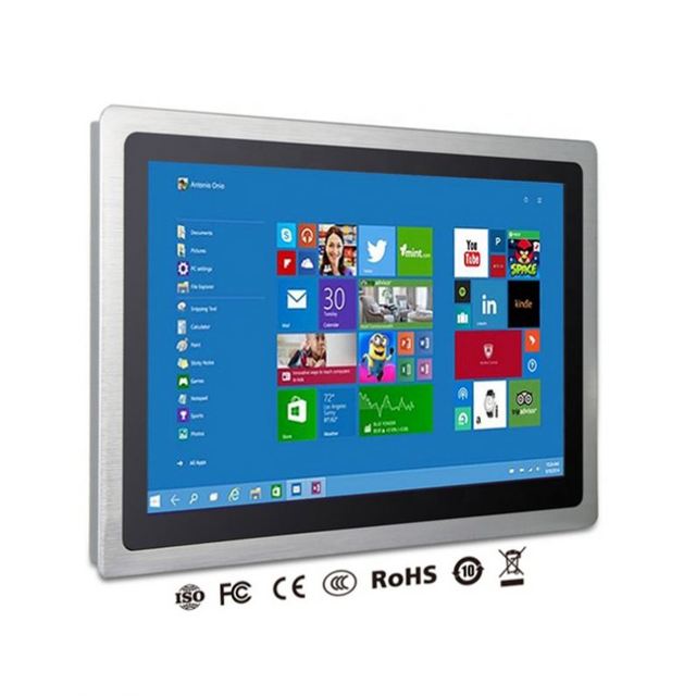 IP65 Industrial Panel PC Core I5/i7 10" 13" 15" Capacitive Touch Screen IPS LCD 89 Viewing Angle Dual Gigabit Industrial Stock