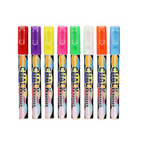 3mm Luminous Water-Based Liquid Chalk Glass Highlighter Colored Marker Pen for Billboard and Chalkboard