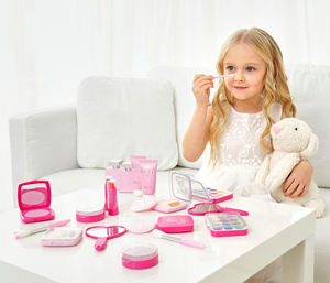 Faire semblant de simulation ombre à paupières boîte à cosmétiques en plastique Kit de beauté <span class=keywords><strong>maquillage</strong></span> valises <span class=keywords><strong>jouet</strong></span> ensemble de <span class=keywords><strong>maquillage</strong></span> pour les filles - Product Image 6