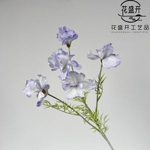 <b>Artificial</b> Iris Flowers <b>Bouquet</b> Silk High Simulation Wedding Decorations - Product Image 4