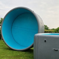 Piscine gonflable personnalisée en Drop Stitch, résistante aux UV, étanche, pliable, facile à ranger, pour usage domestique