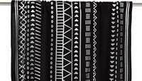 Rideaux transparents géométriques argentés bohèmes, draperies hippies indiennes pour fenêtres, portes et décoration intérieure