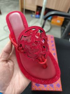 Sandalias de Playa de Verano para <span class=keywords><strong>Mujer</strong></span> de Diseño de Alta Calidad al por Mayor, con Diamantes y Cuero, Zapatos de Moda para <span class=keywords><strong>Mujer</strong></span> - Product Image 6