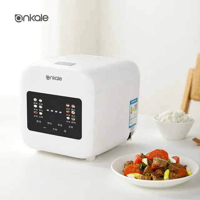 New Arrival White 2L Low Sugar Mini Rice Cooker Home Kitchen Multi-Purpose Automatic Electric Rice Cooker