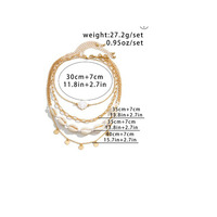 Zooying 2024 collier de perles plage imitation collier de perles étoile de mer coquille bijoux vintage vacances dames et filles