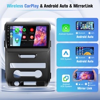 Autoradio avec écran tactile de 9 pouces, CarPlay et Android Auto, pour Ford F150, prend en charge le Bluetooth, le GPS, le Wi-Fi, la caméra de recul, le SWC
