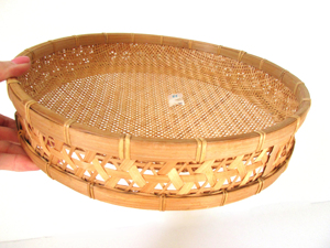 Handmade Woven Bamboo Reed <b>Basket</b> Large Vintage Fruit <b>Basket</b> <b>Wall</b> Hanging Gallery Decor <b>Storage</b> <b>Basket</b> Vietnam Factory Supplier - Product Image 2