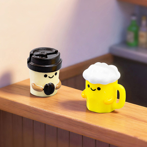 ที่วางป้ายเรซิ่นตกแต่งจิ๋วสำหรับแก้วกาแฟ แก้วเบียร์ บ้านตุ๊กตา ของตกแต่ง DIY อุปกรณ์เสริมขนาดเล็กสำหรับตั้งโต๊ะ - Product Image 1