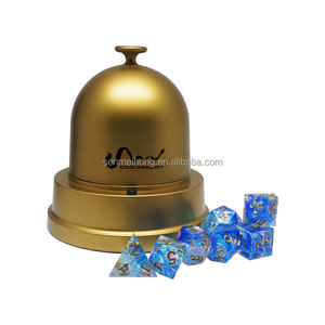 Accesorios de casino eléctricos completamente sellados, copa de dados de póker con brillo dorado con tapa, copa de dados electrónica - Product Image 5