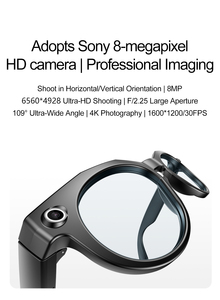Lunettes intelligentes avec reconnaissance photo IA, interaction, caméra, WiFi, contrôle tactile et musique - Product Image 3