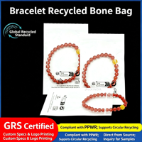 Sacs d'emballage refermables écologiques certifiés GRS avec logo personnalisé pour l'emballage de bijoux et de bracelets