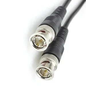 Custom 2 15 25 50FT CCTV BNC Male To Male Extension Video RG58 RG174 Coaxial Cable BNC To BNC Cable