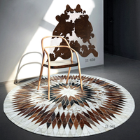 New Style Rindsleder bedruckter Teppich 3D-Druck Teppich Teppich für Wohnzimmer Moderner Haushalt Wohnzimmer Teppich Teppich