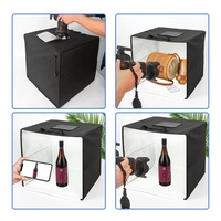 Portable 40CM Mini Photo Studio Light Box Shooting Tent LED Soft Light Cube Adjustable Color Temperature USB Power for