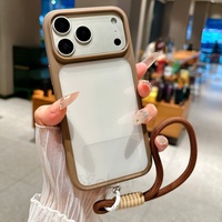 Coque de téléphone transparente antichoc avec bouton tactile intelligent pour iPhone 17 Pro Max, 17 Pro, 17 Air – Étui de protection cristallin