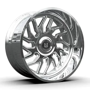 Hadison Hdo2028 Voor Forgiato Hummer H2 8X165.1 Chroom Diepe Lip Negatieve Offset 18 19 20 21 22 23 24 Custom Gesmede Velgen