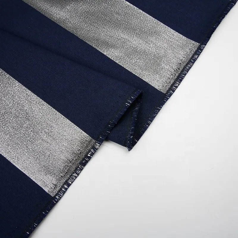 KEER High grade quality jacquard lining polyester cotton metallic woven knitted jacquard fabric