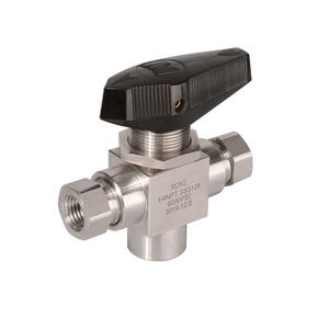 วาล์วบอลที ROKE สแตนเลส 1/4NPT SS3126 6000PSI ทนแรงดันสูง ทนการกัดกร่อน สำหรับใช้งานในอุตสาหกรรม - Product Image 1