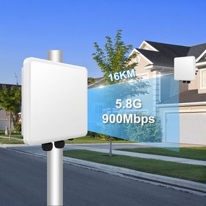 Kuwfi 5acd16 900Mbps 16km Cầu Công Nghiệp Với 2 Gigabit + 1SFP Cổng IP67 Không Thấm Nước Dài Phạm Vi PTP/PTMP Cầu Không Dây - Product Image 2