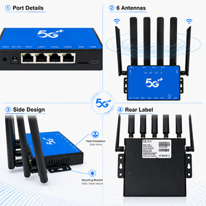 Olax G5016 Industrial Outdoor 5G LTE Router 2.4/5G Band WiFi Wireless <b>Modem</b> CPE VPN Firewall Enterprise Use Supports 2.4G 5g Sim - Product Image 6
