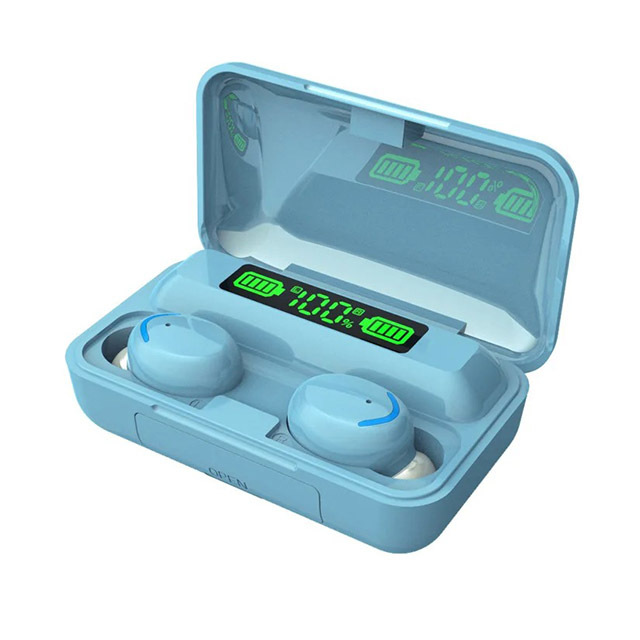 True Wireless Earbuds F9-5C 5.0 for IPX-7 Waterproof In-Ear Sport Earbuds with Digital Display for Cellphones